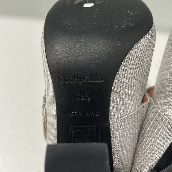 NWOT See by Chloe Silver Mary Janes - Picture 6 of 6